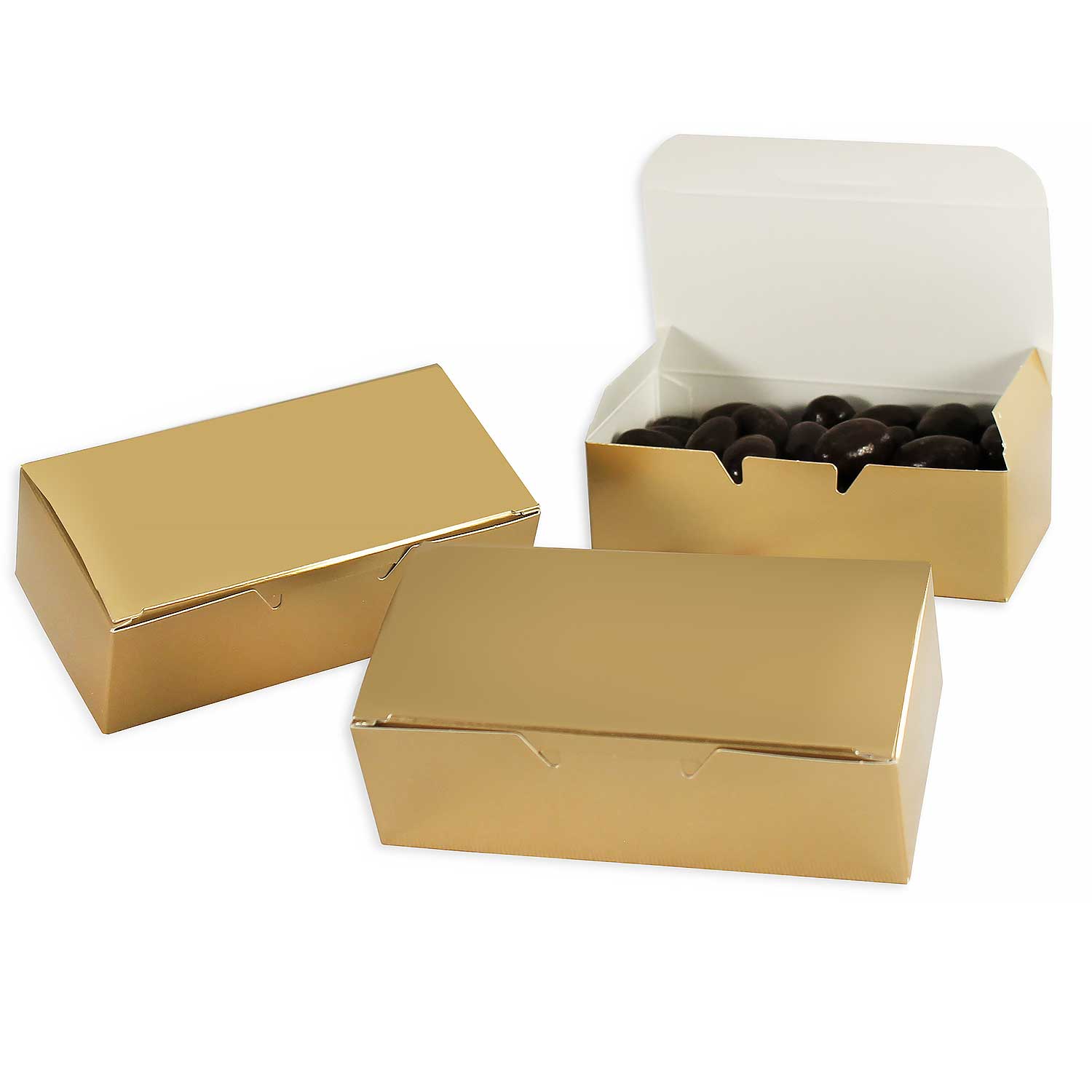 1/2 lb Gold Candy Box - 1pc