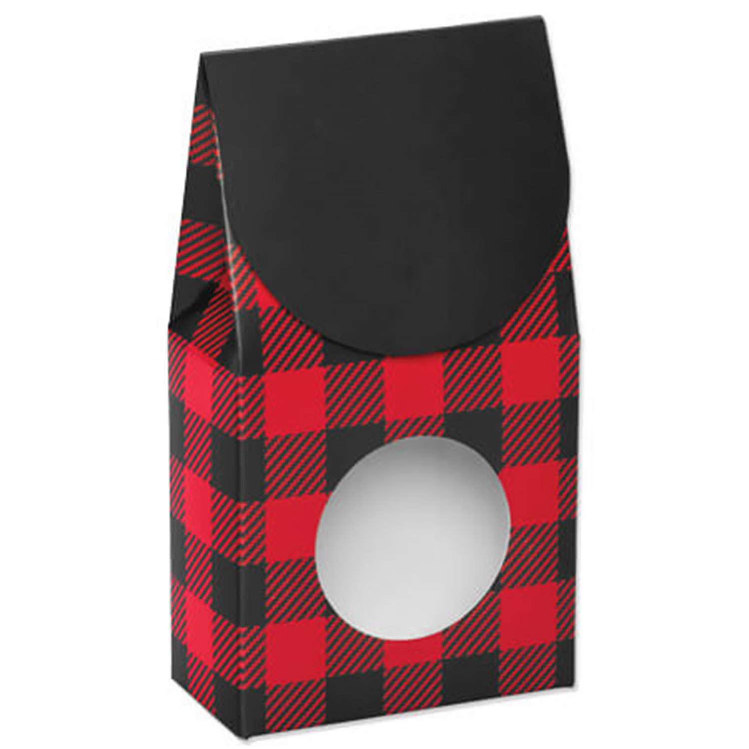 1 lb Buffalo Plaid Candy Box with Window