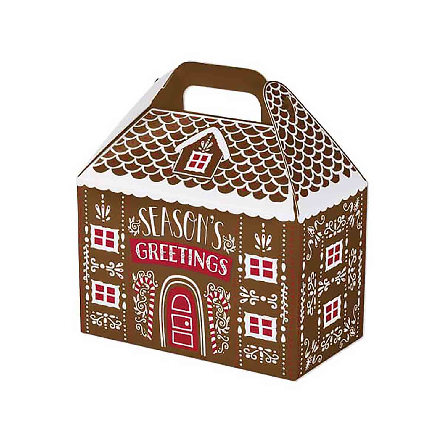 4 lb Gingerbread House Gable Box