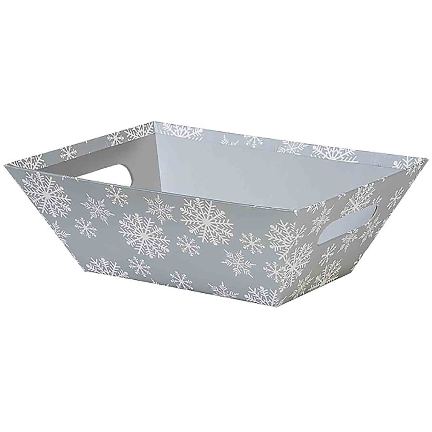 Silver Snowflake Market Tray