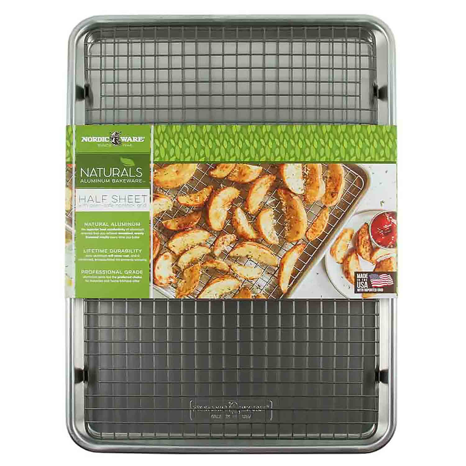 Nordic Ware Naturals 2 Piece Half Sheet Pan Set