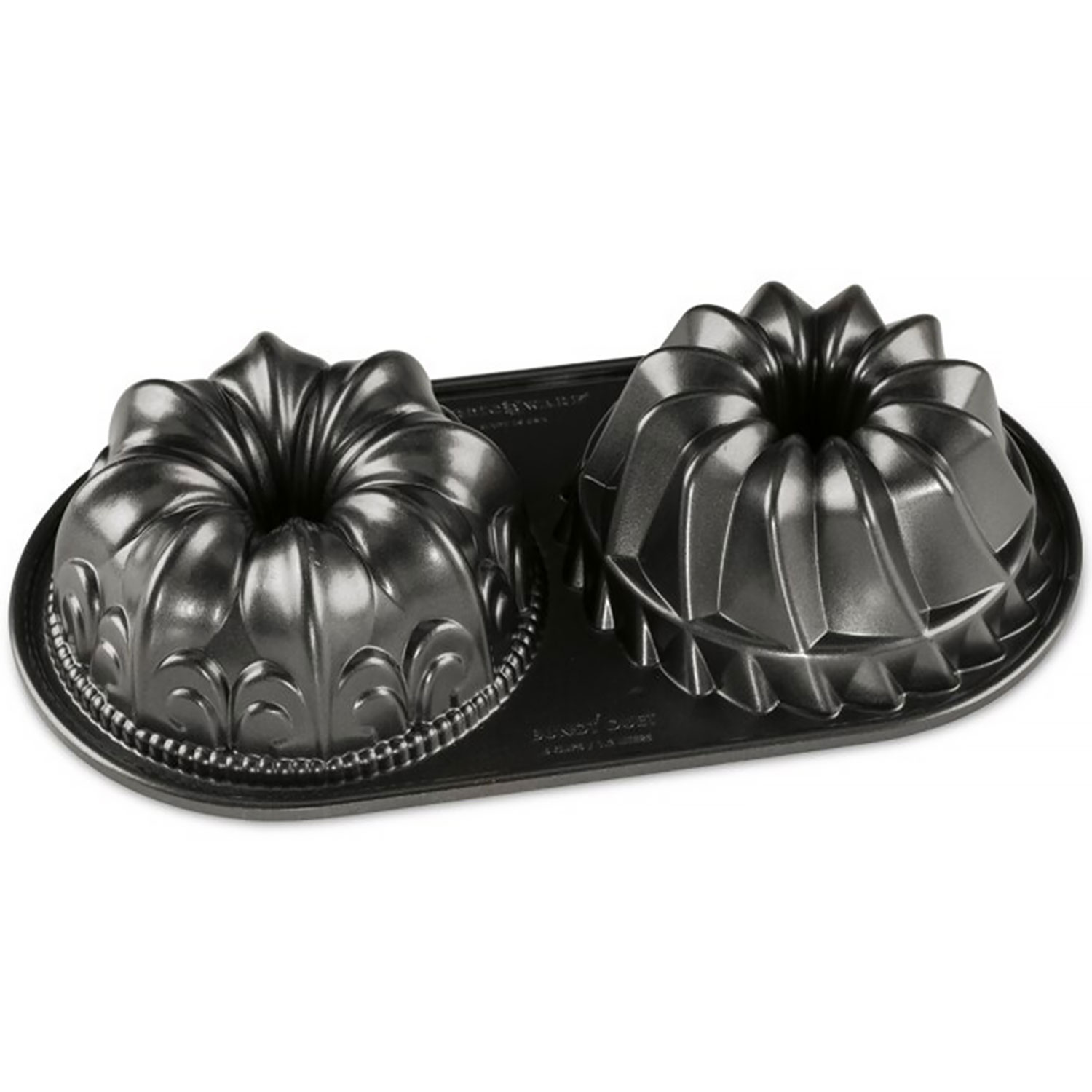 Nordic Ware Fleur-de-lis Bundt Pan, Silver Aluminum