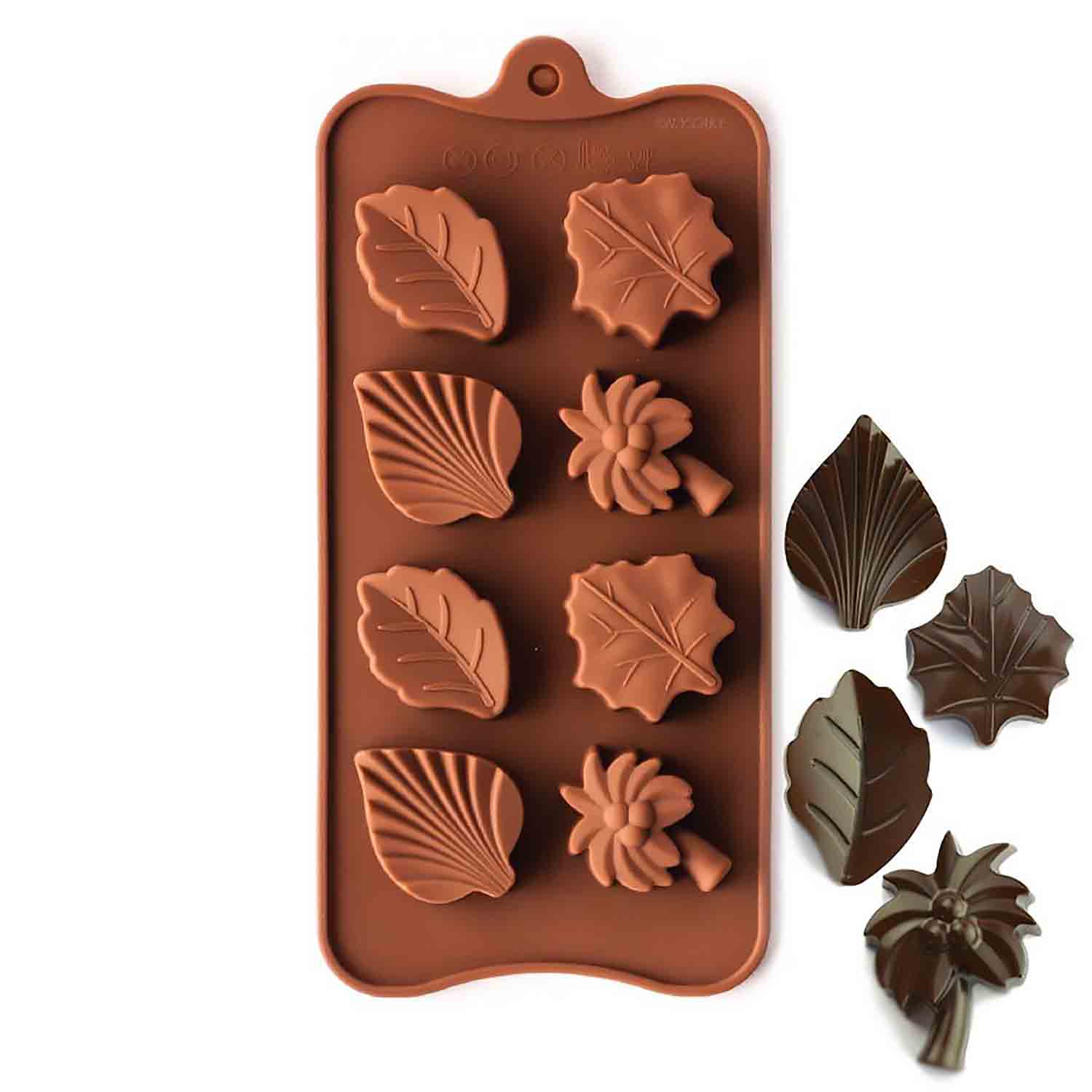 Leaf Medallions Silicone Chocolate Candy Mold