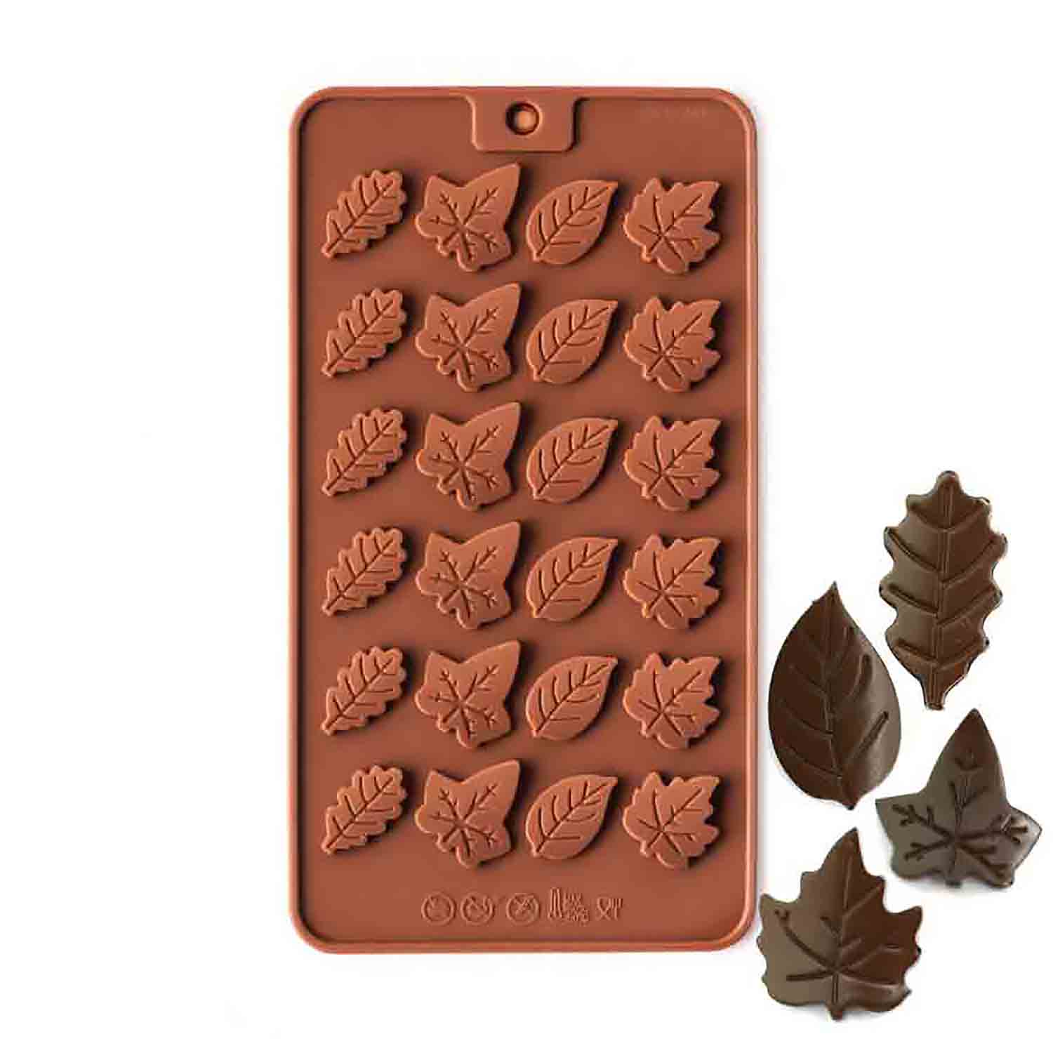 Leaf Medallions Silicone Chocolate Candy Mold