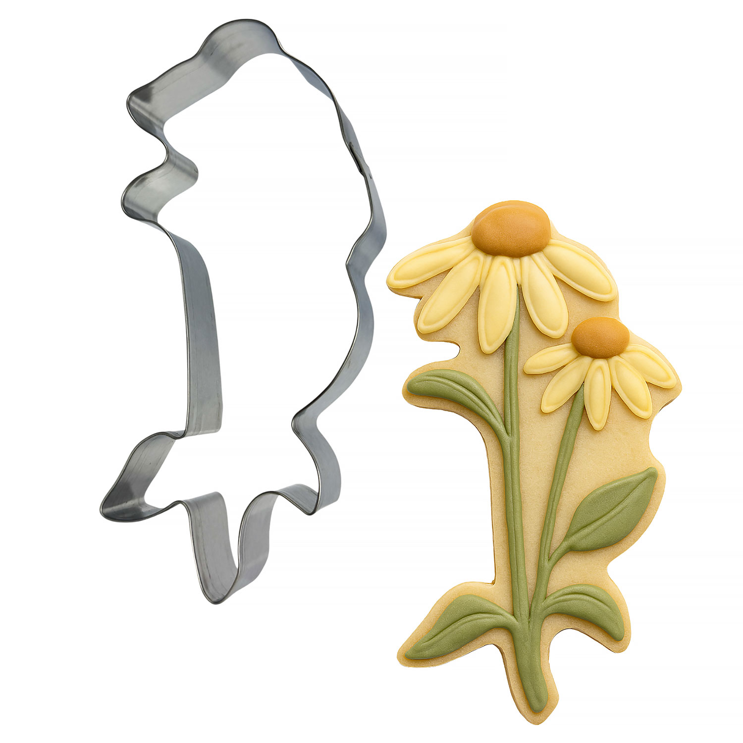 Long Stem Coneflower Cookie Cutter