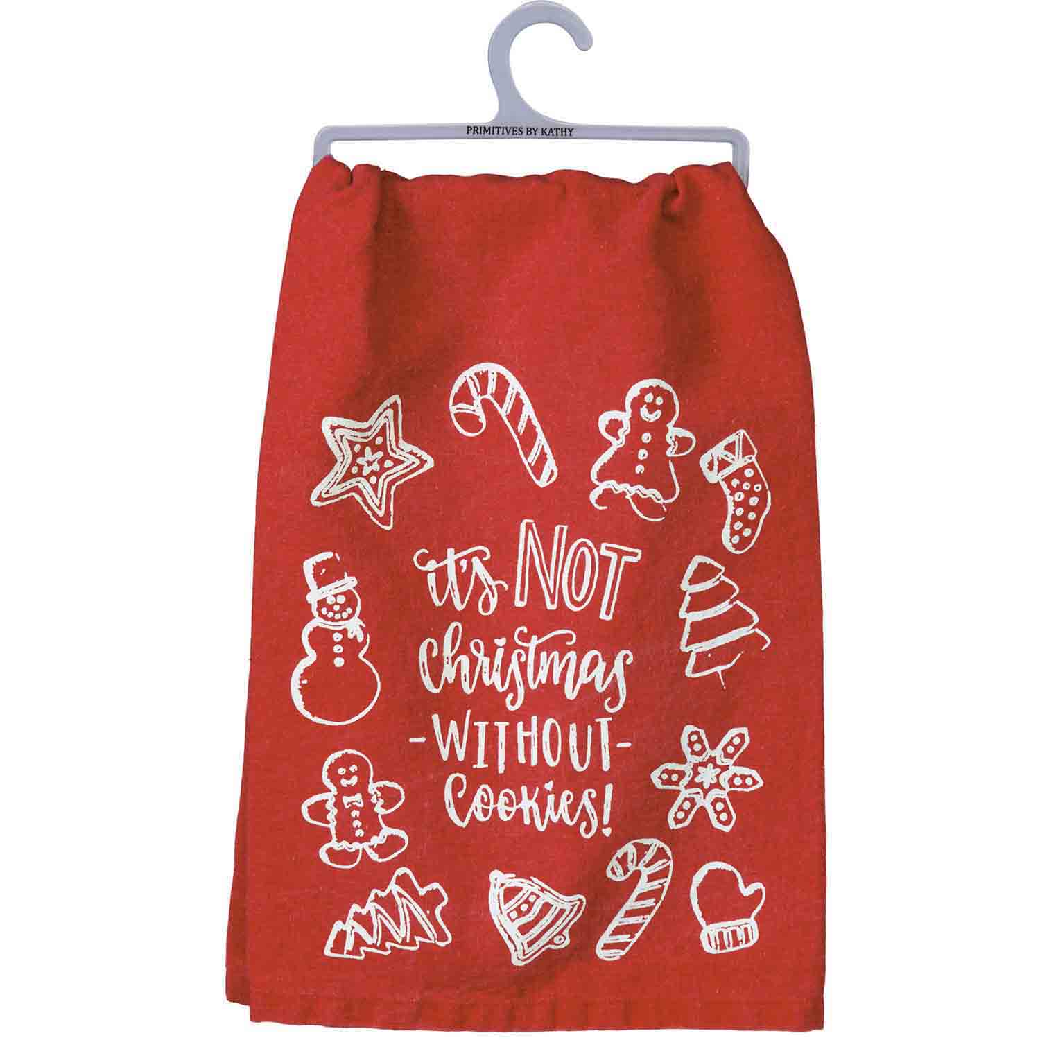 Not Christmas without Cookies Kitchen Towel