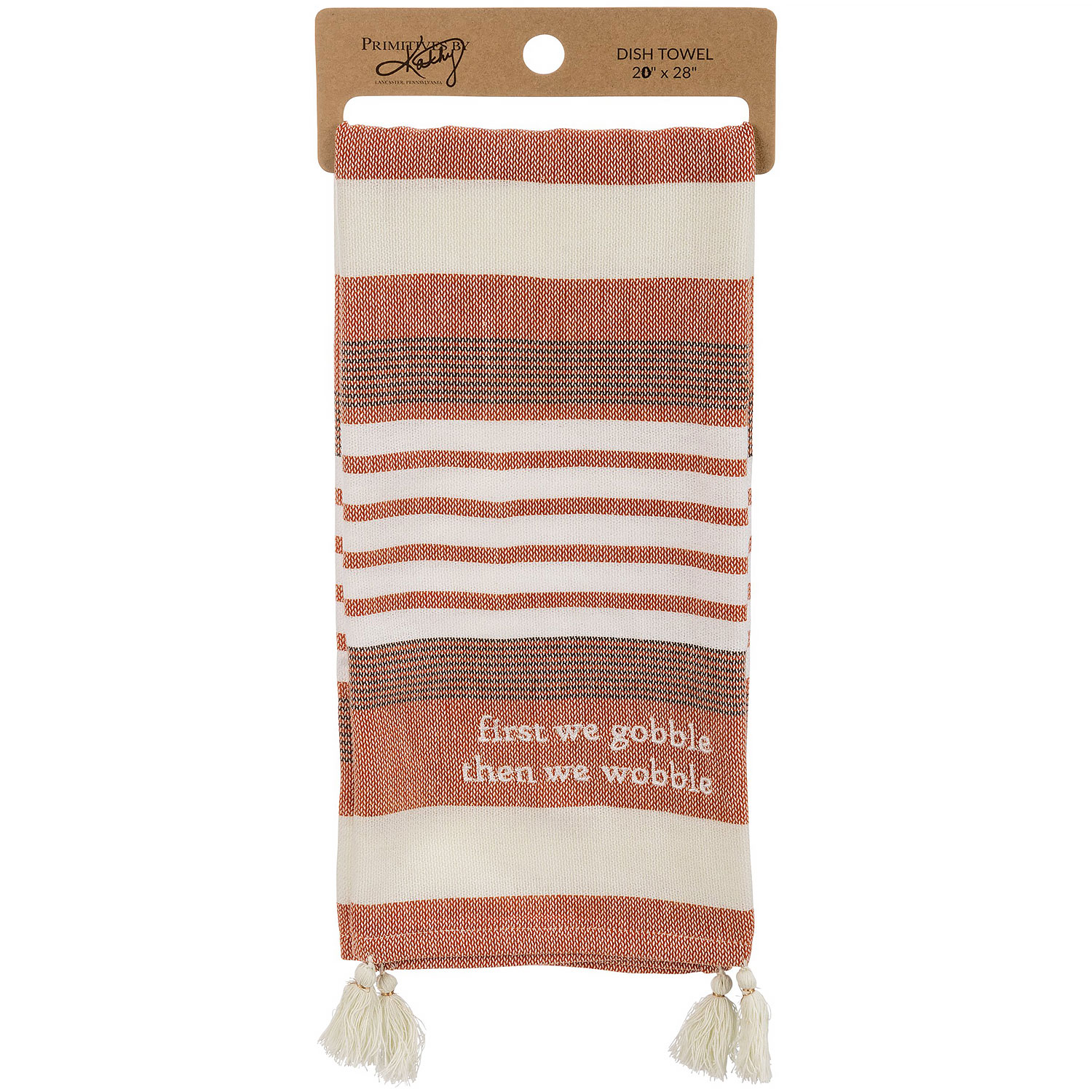 Gobble Then We Wobble Kitchen Towel