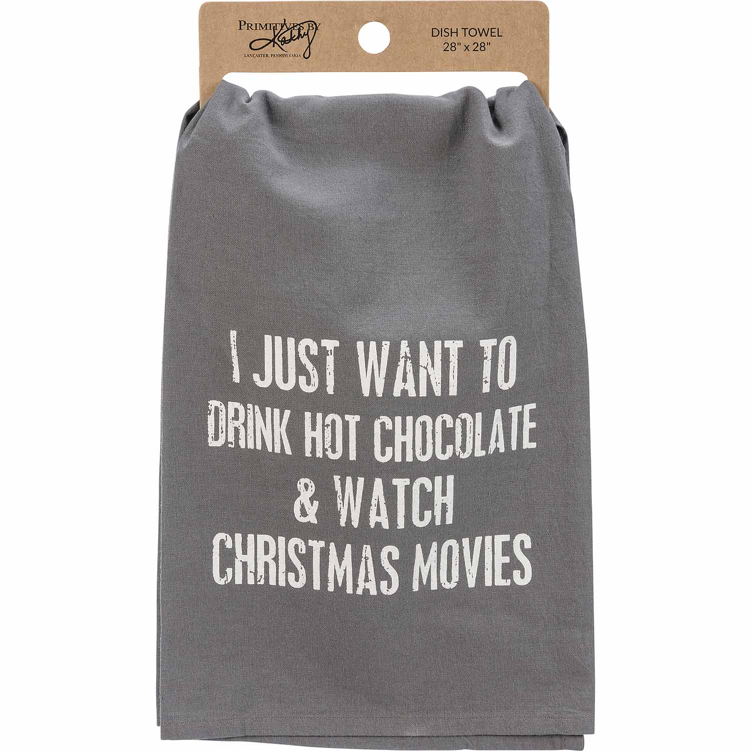 Hot Chocolate & Christmas Movies Kitchen Towel