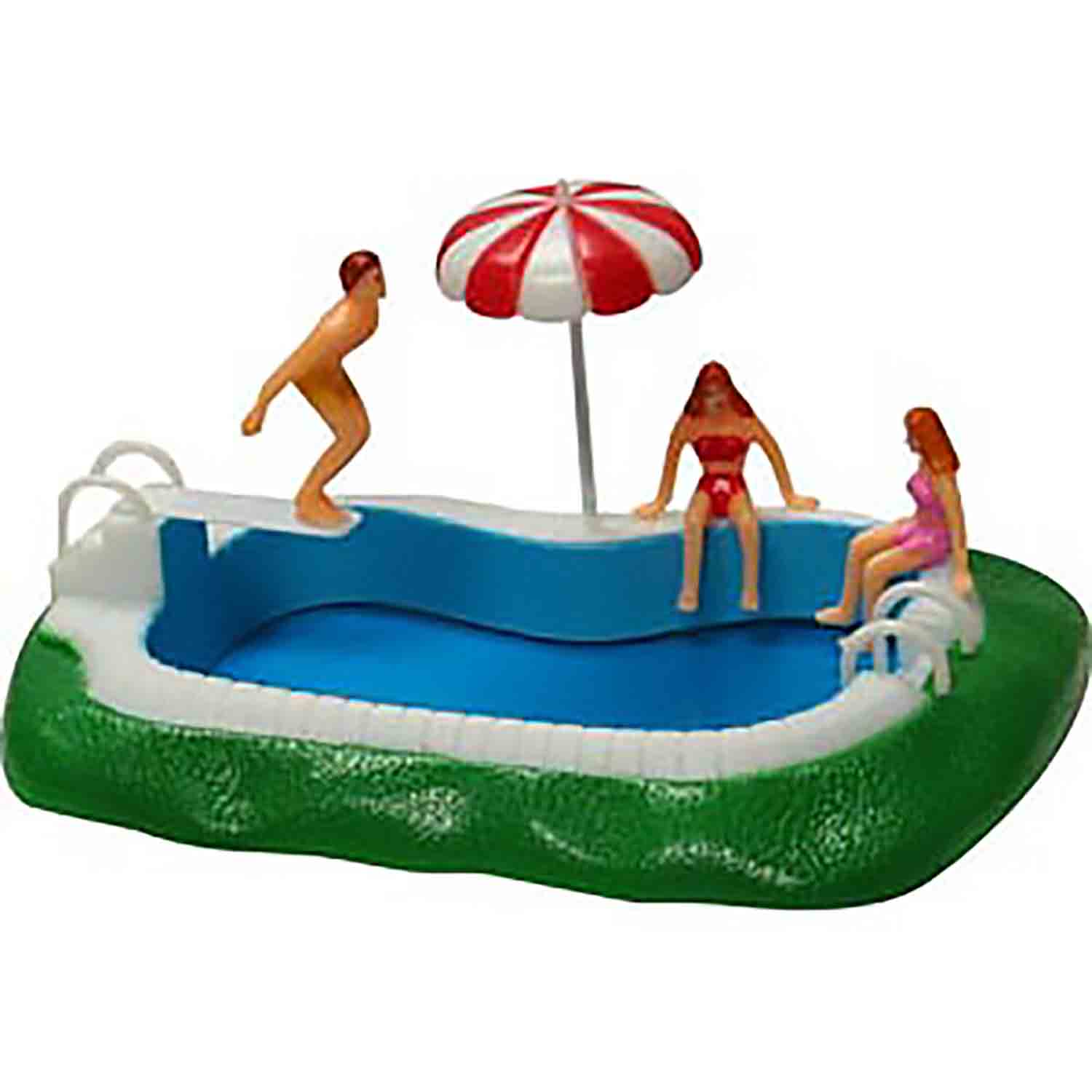 Swimming Pool Cake Topper Set