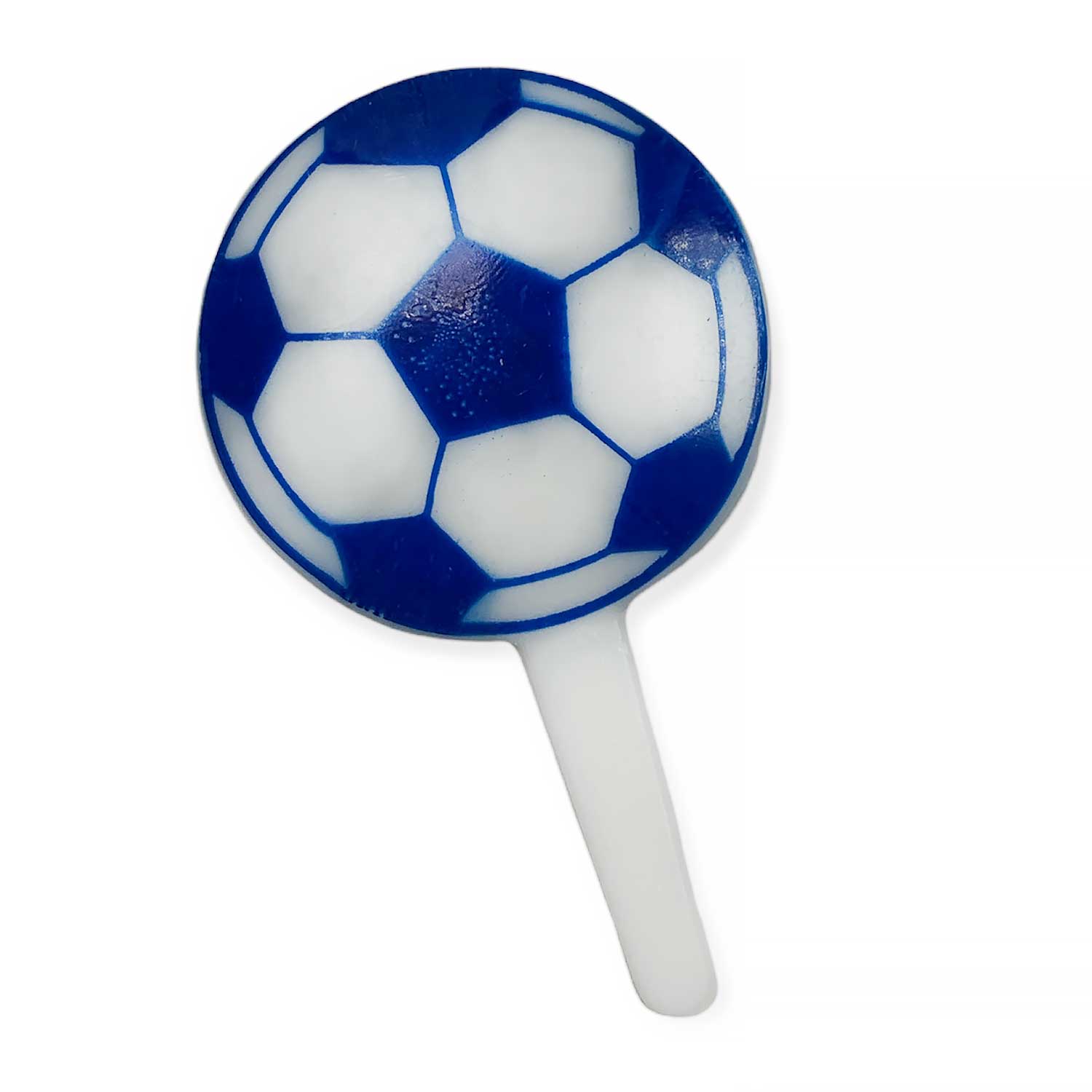 Blue Soccer Cake Picks