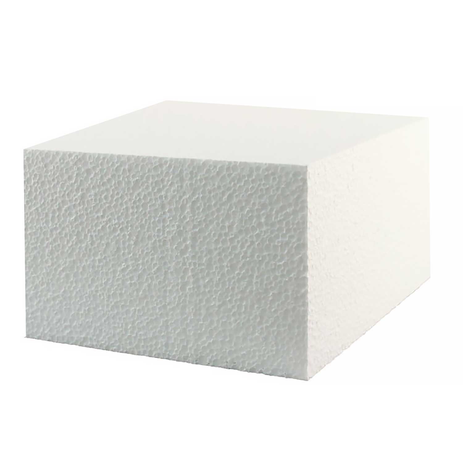 5" x 5" Square Styrofoam Cake Dummy