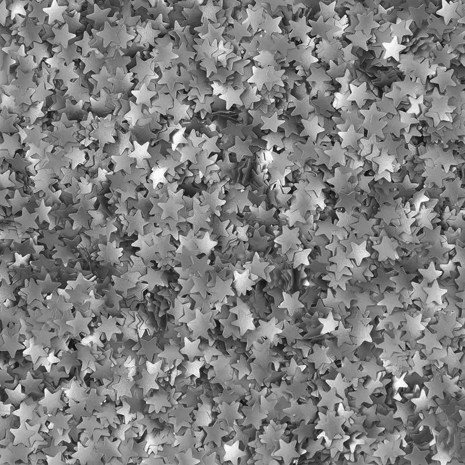Silver Edible Glitter Stars
