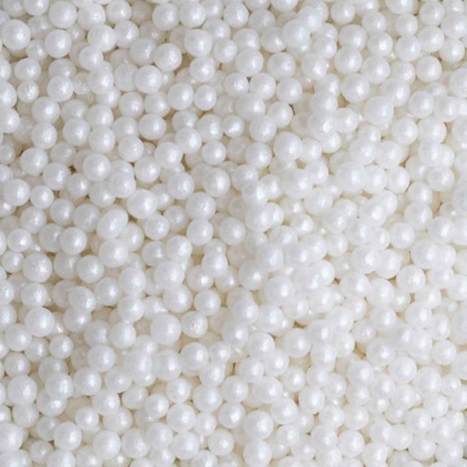 4mm Sugar Pearls - White