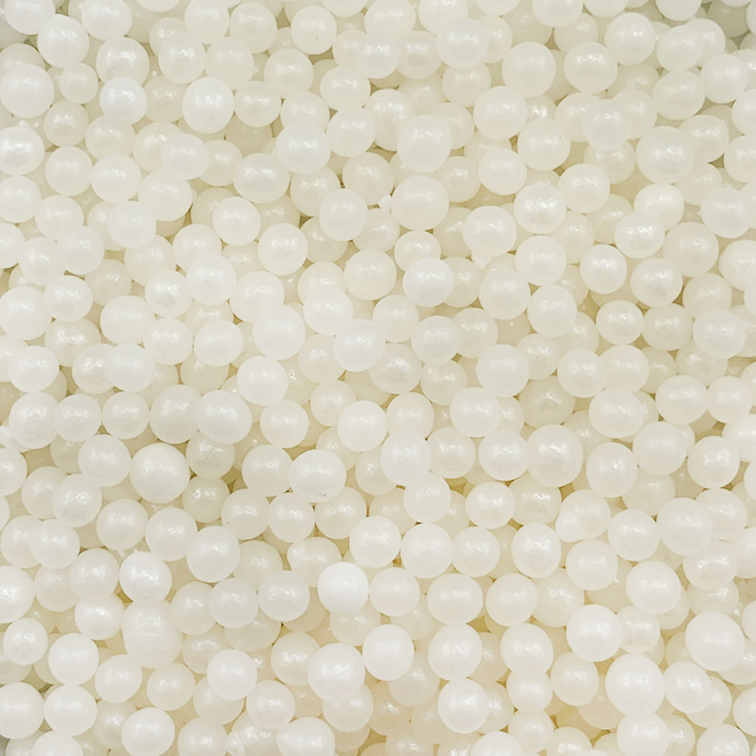 4mm Sugar Pearls - White