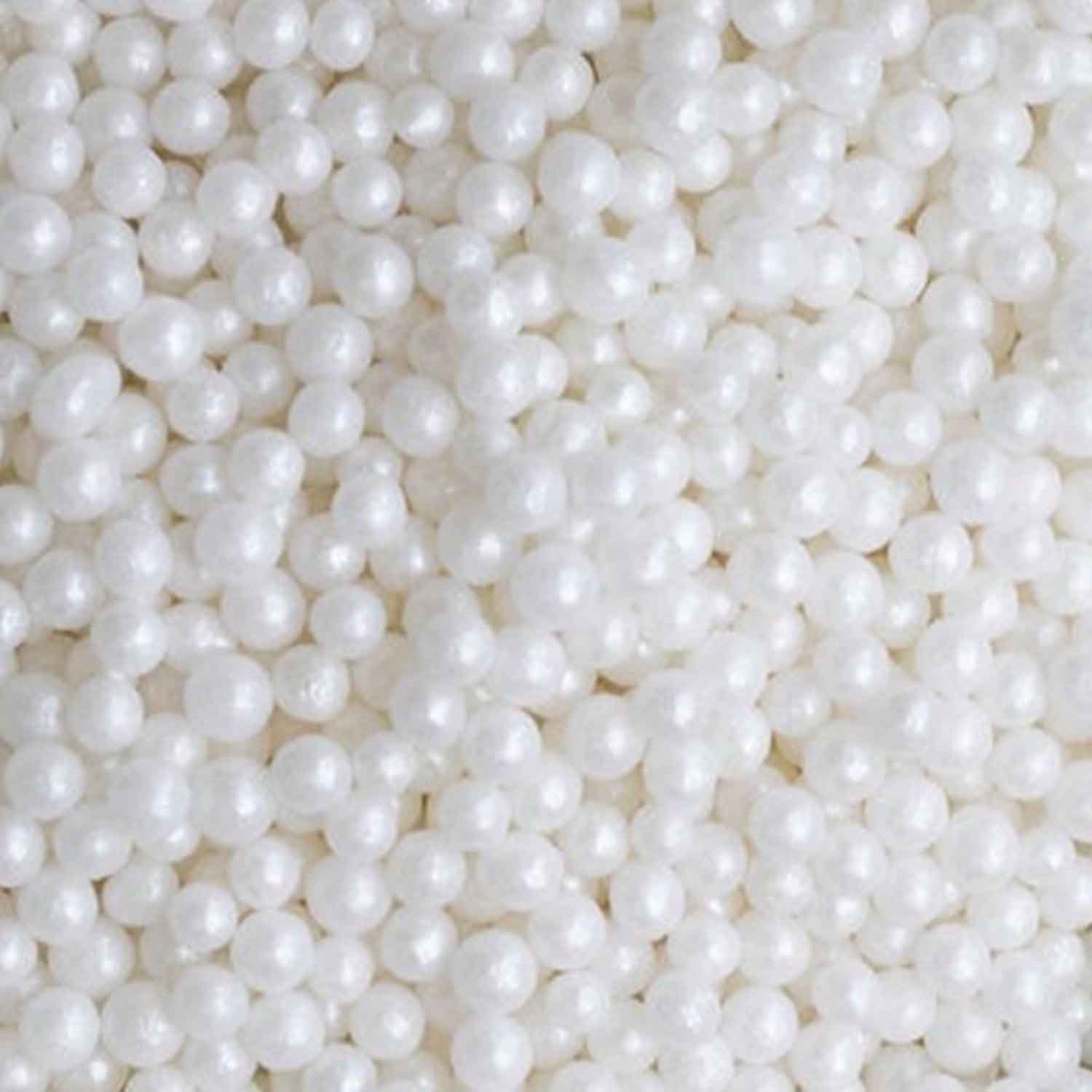 6MM White Edible Pearls