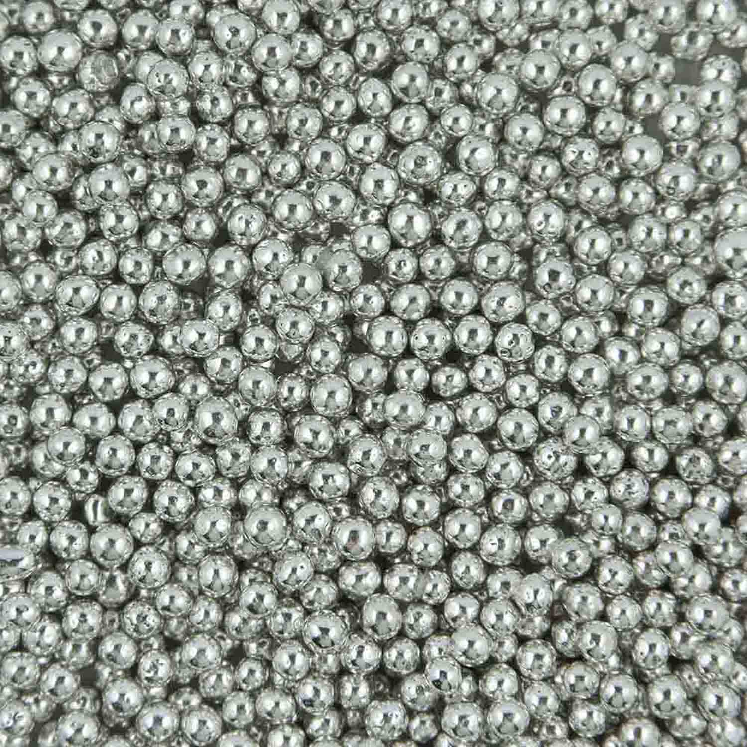 6mm Silver Dragees