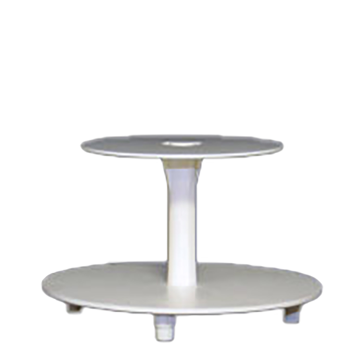 White 2 Tier Plastic Cupcake Stand