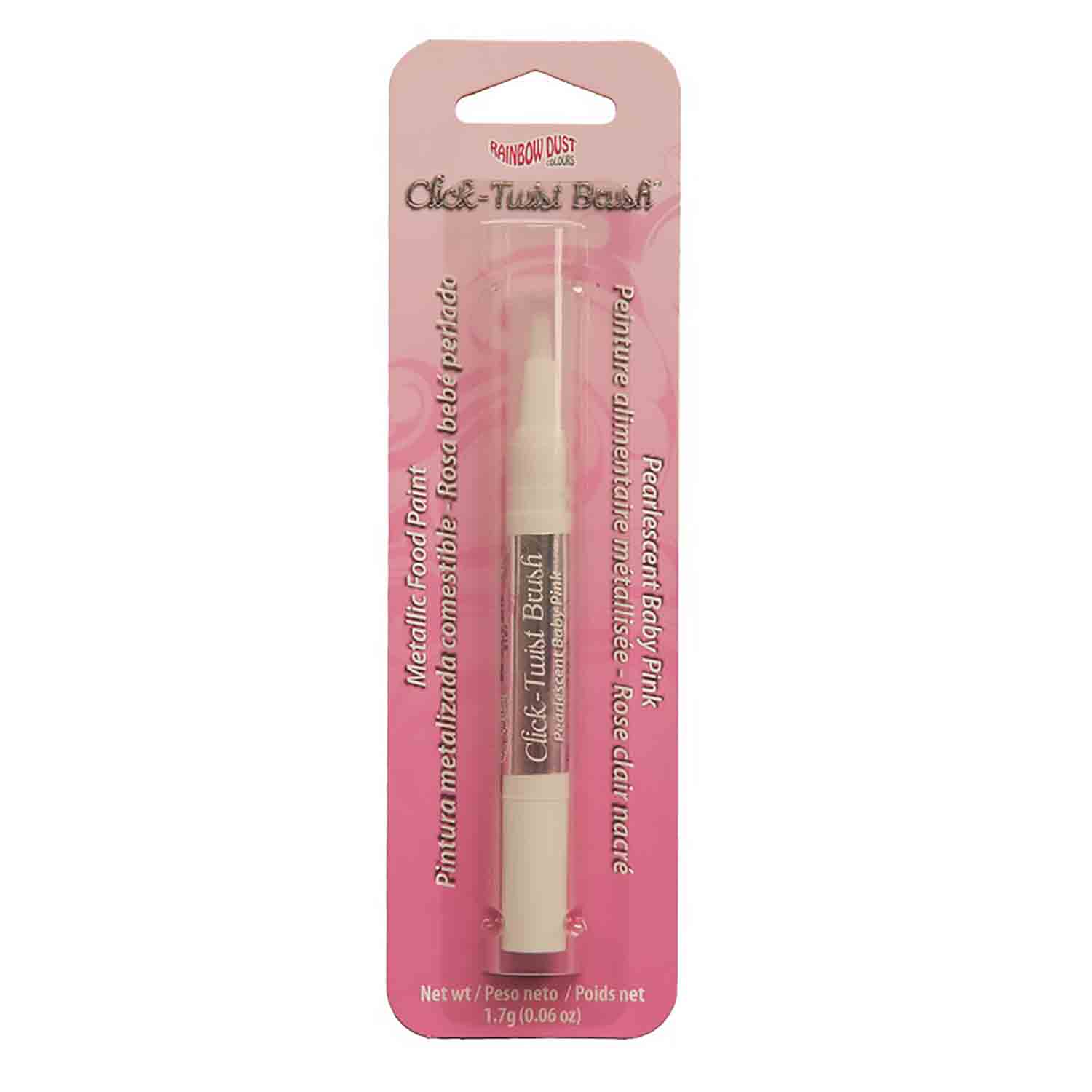 Pearlescent Baby Pink Click-Twist Brush