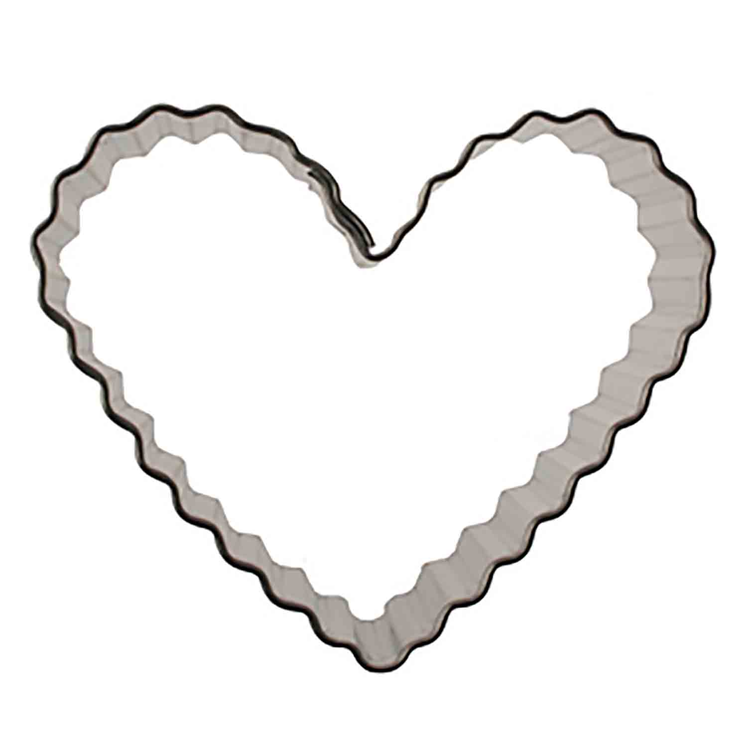 2¼" Fluted Heart Cookie Cutter