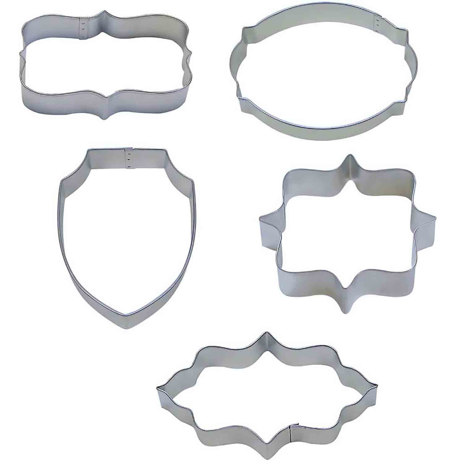 Plaque Cookie Cutter Set 5pc