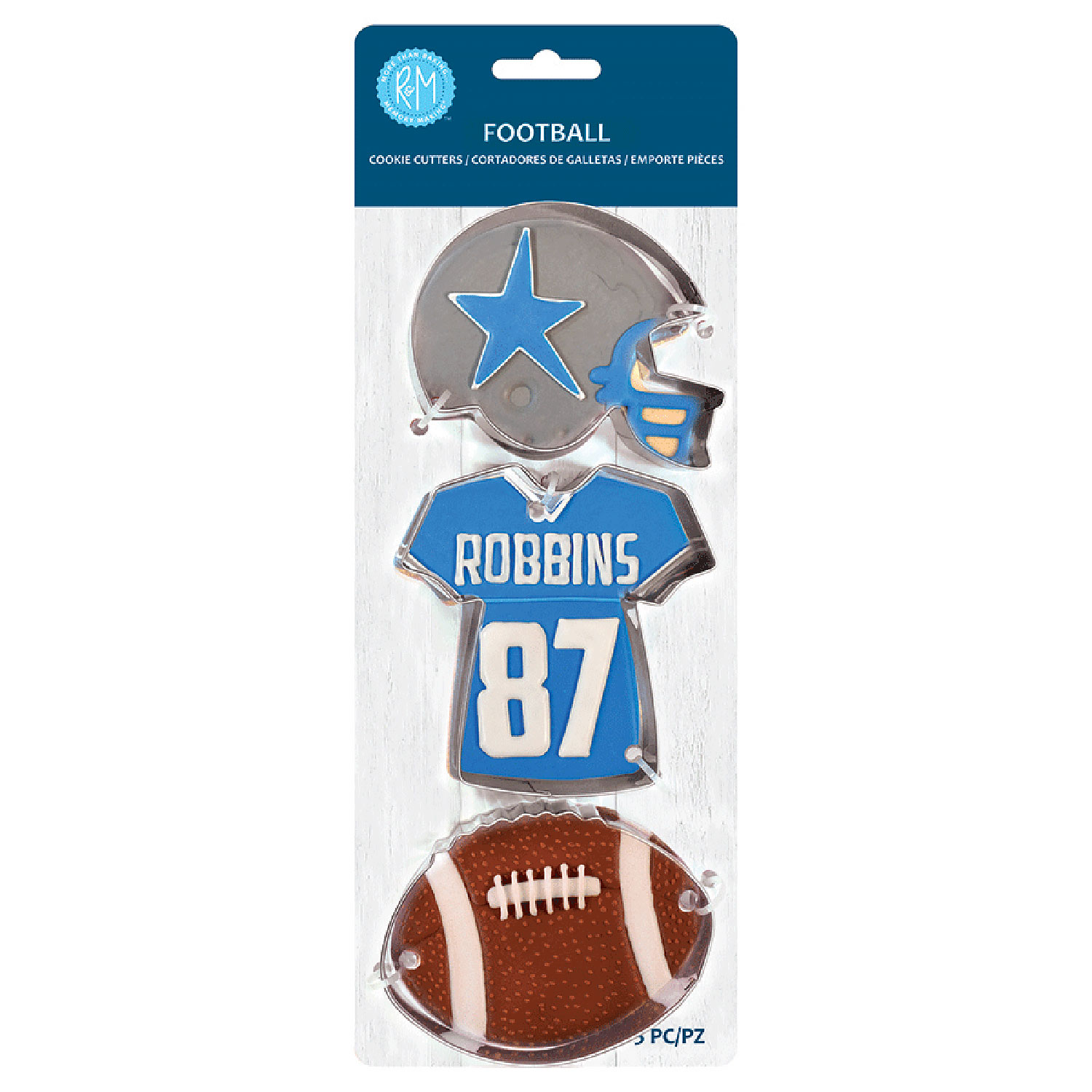 Football Cookie Cutter Set