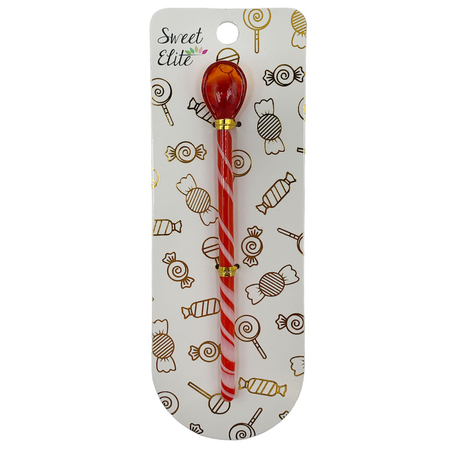 Red Stripe Sprinkle Spoon