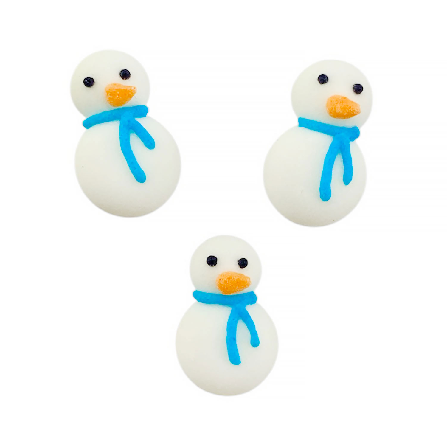 Mini Snowman Icing Decorations