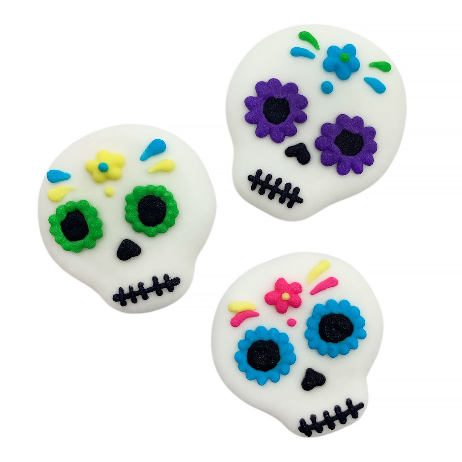 Day of the Dead Sugar Skull Icing Decorations