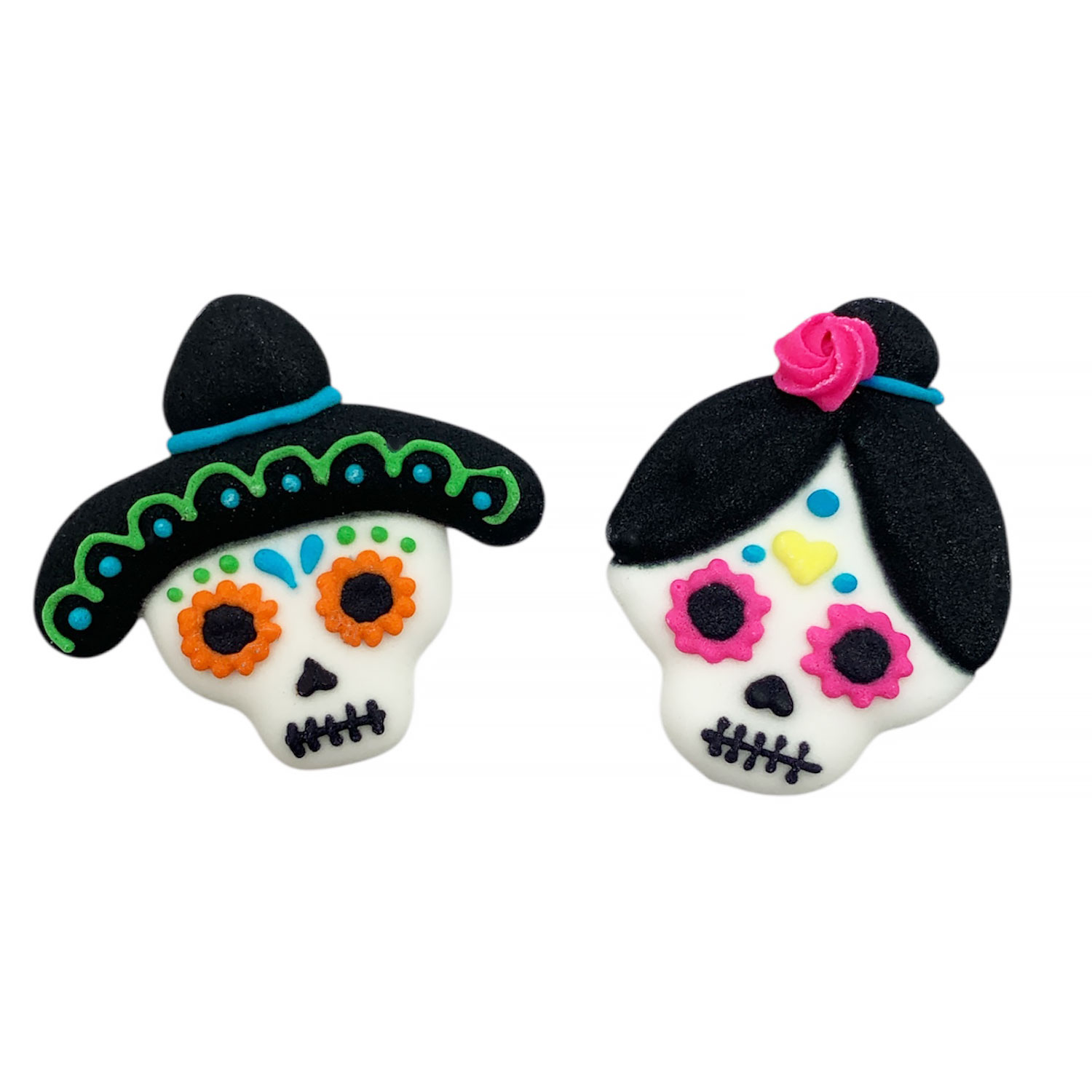Día de los Muertos Sugar Skull Icing Decorations