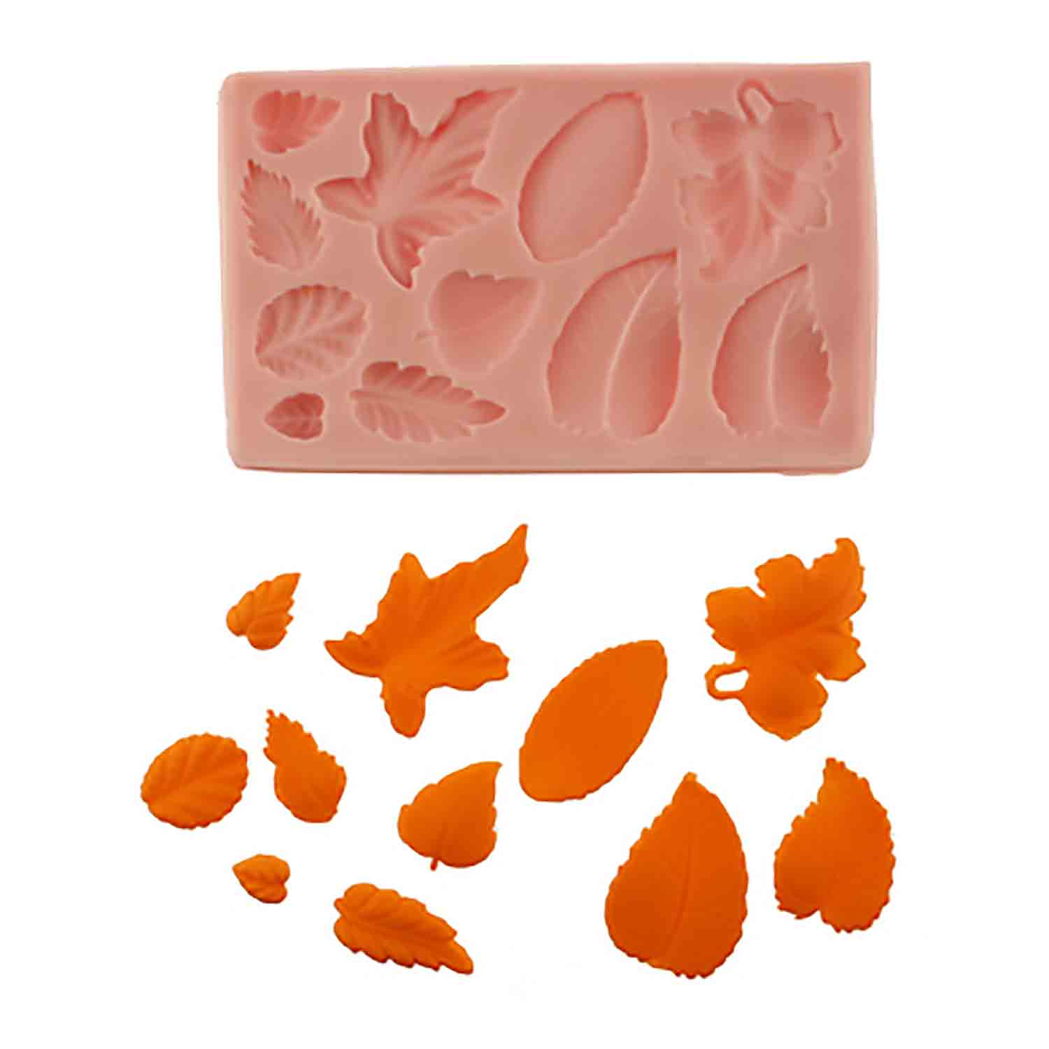 Leaves Silicone Mold SSANM074 Country Kitchen SweetArt