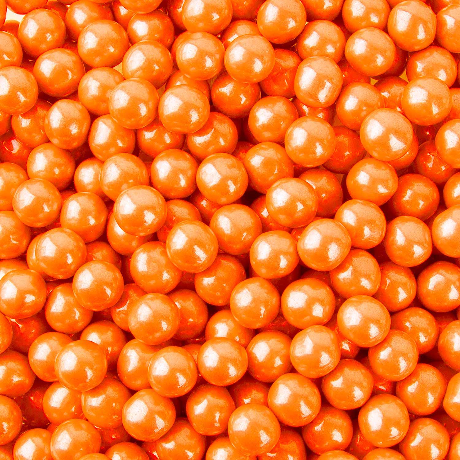 10mm Orange Shimmer Sixlets