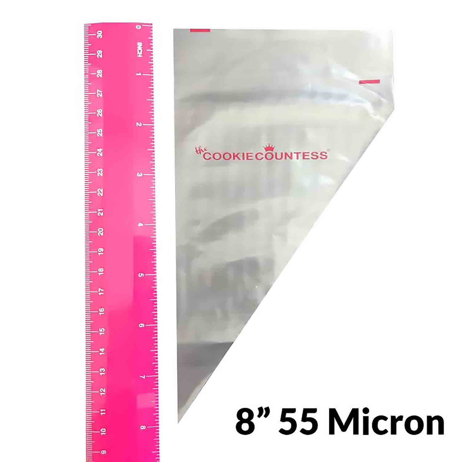 8" 55 Micron Tipless Bags