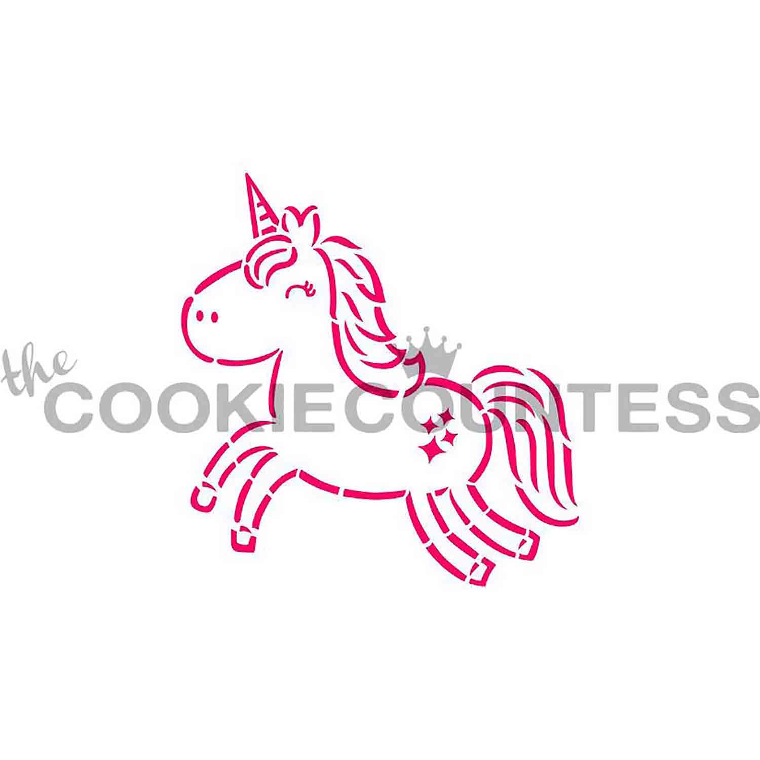 cute unicorn stencil