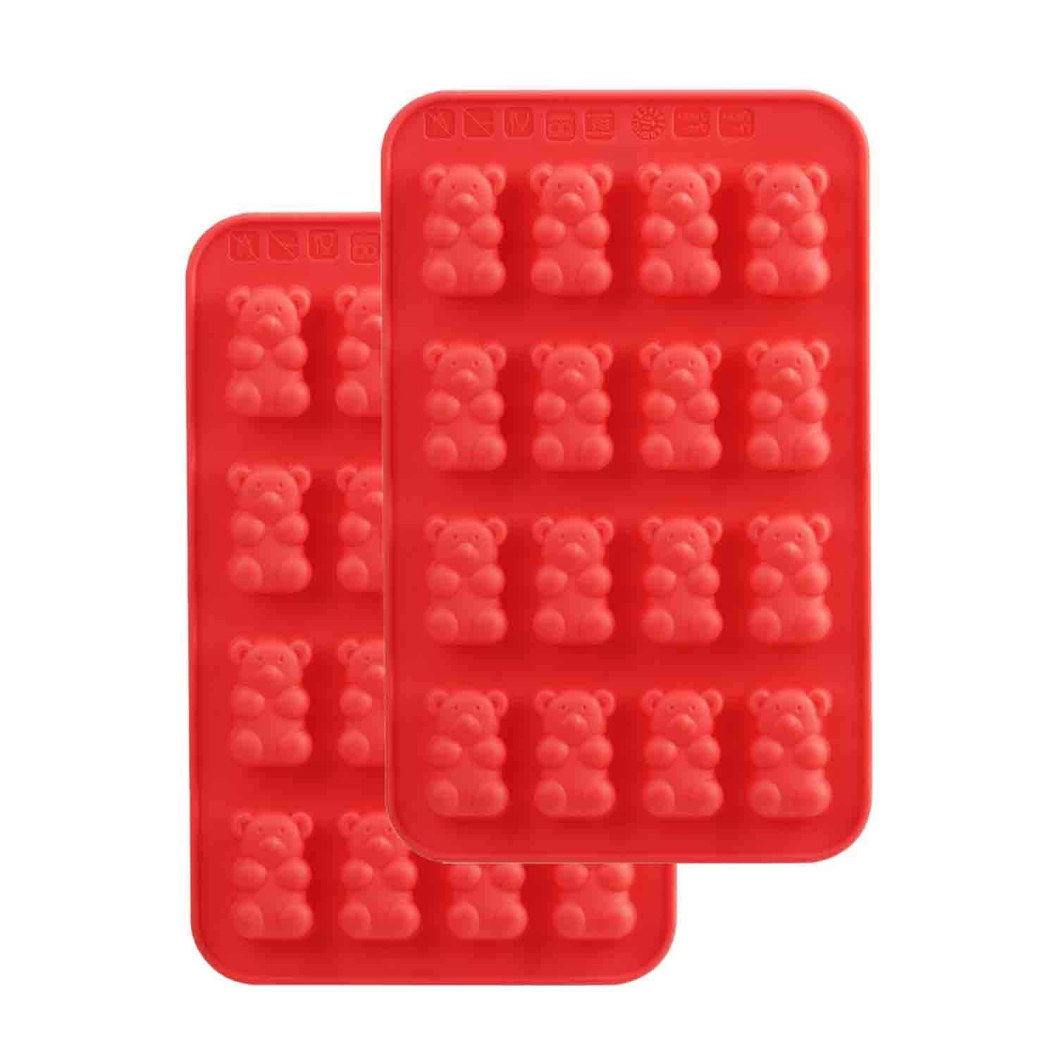 Trudeau Silicone Chocolate Mold 2/Pkg Gummy Bears