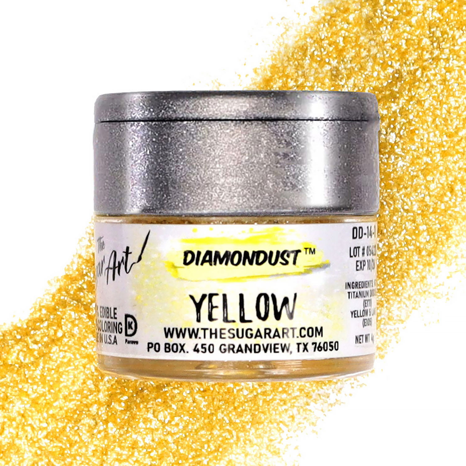 Yellow Diamond Dust Edible Glitter