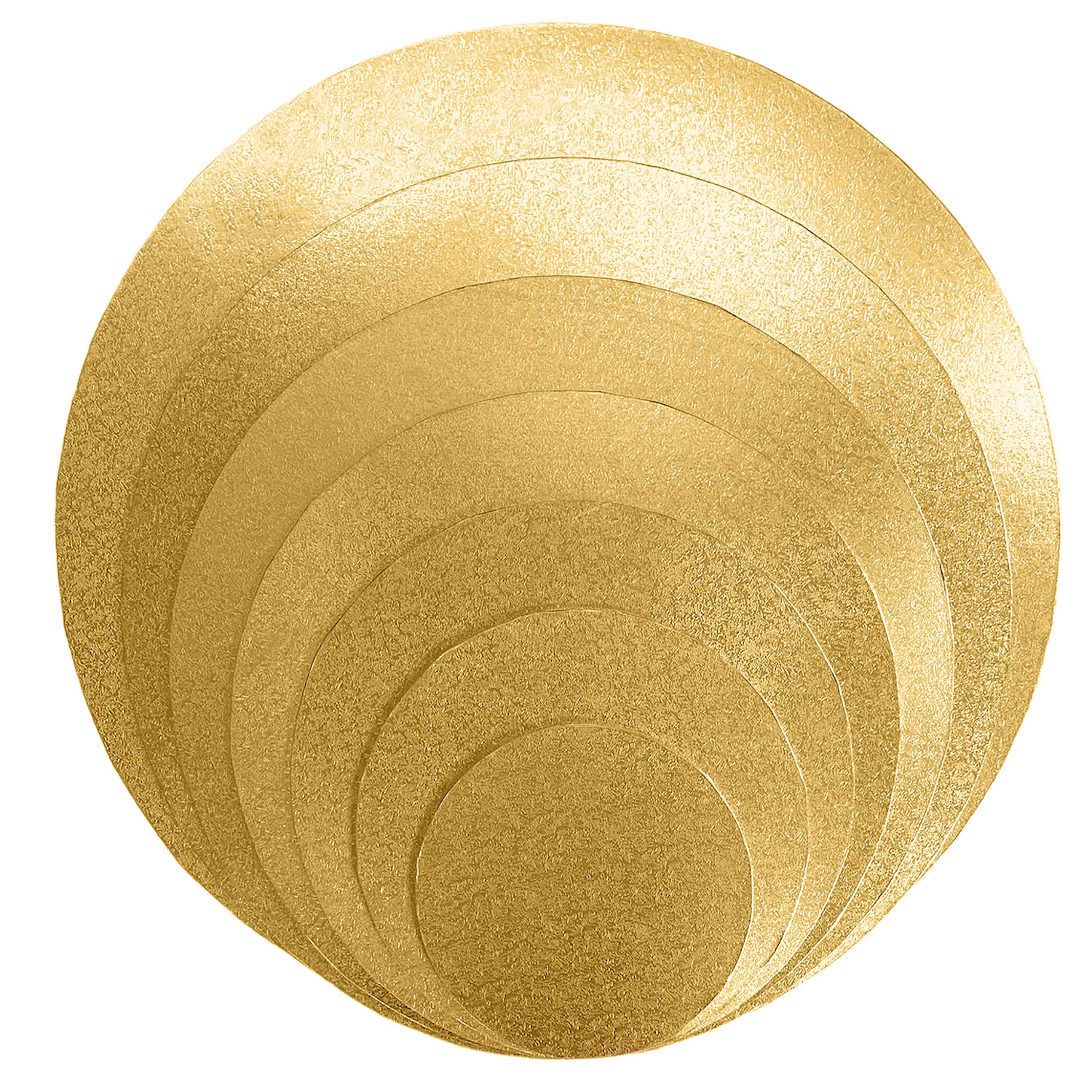 8" Round Gold Foil Sturdy Board