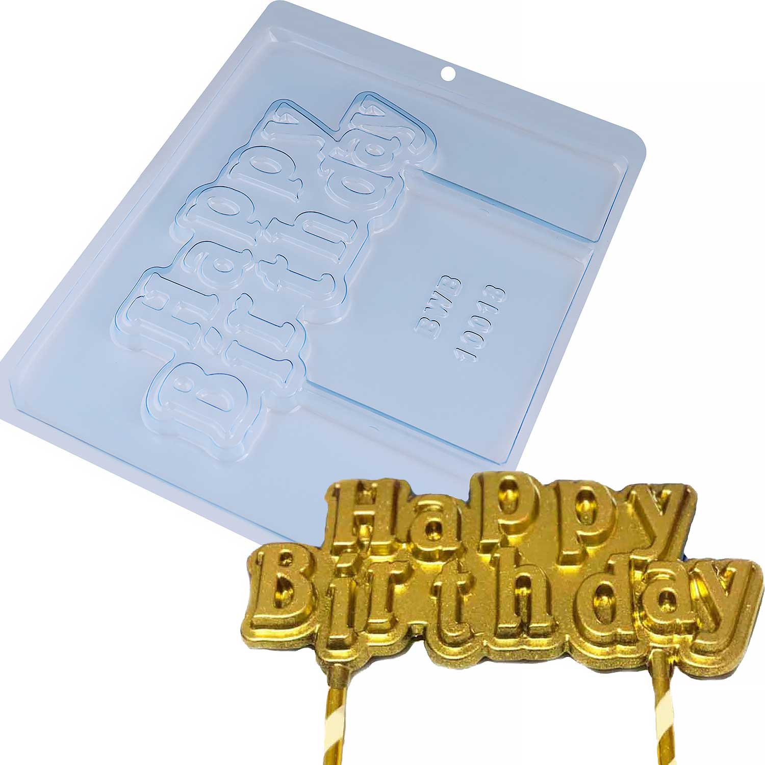 Happy Birthday Cake Topper Chocolate Mold