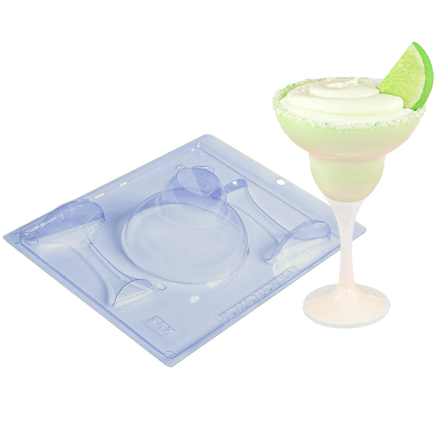 3D Margarita Glass Chocolate Mold VCFPF152 Country Kitchen SweetArt