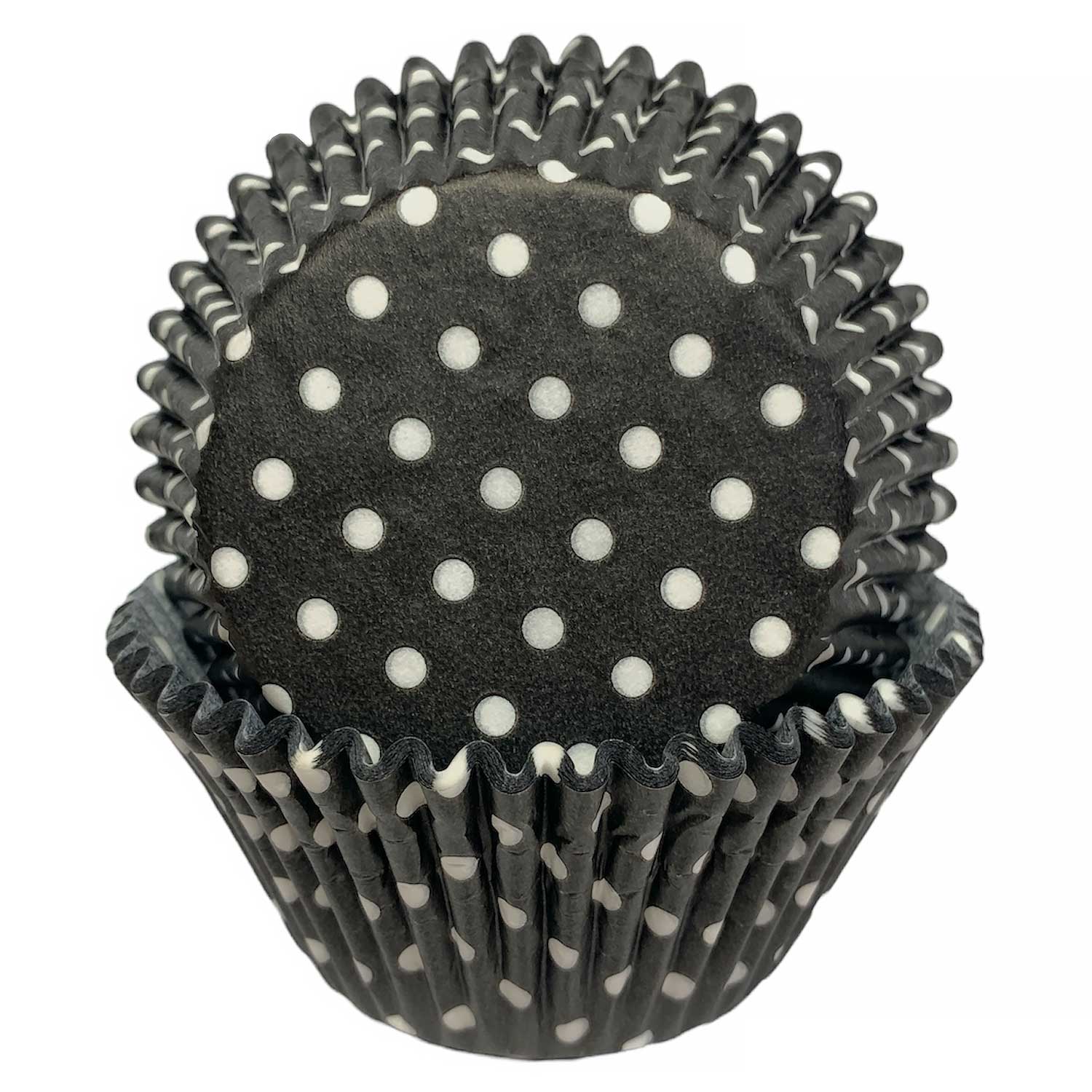 Black Dot Jumbo Cupcake Liners