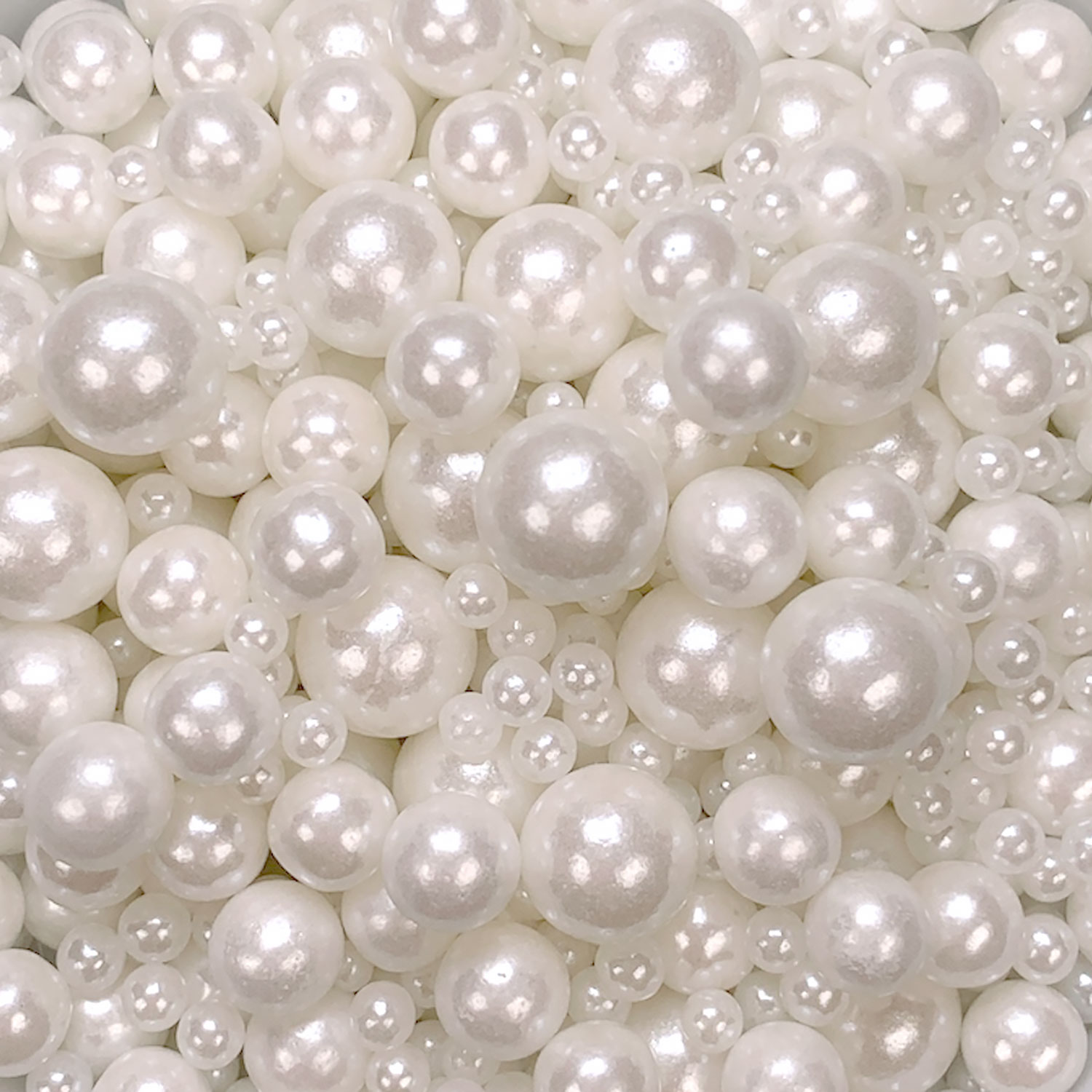 White Edible Pearls