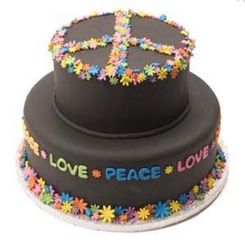 Peace and Love Cake