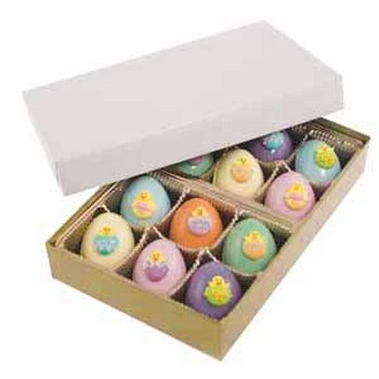 Pastel Easter Eggs with Chicks