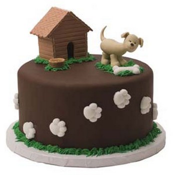 Dog Paw and Bone Cake