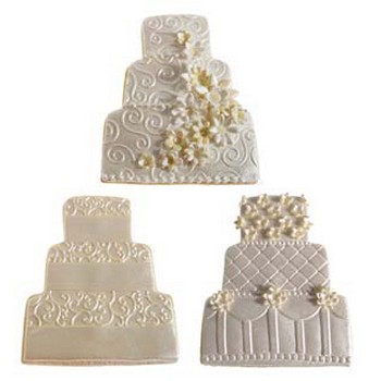 White Wedding Texture Cookies