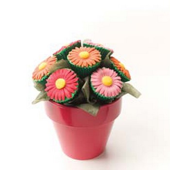 Daisy Flower Cupcake Bouquet