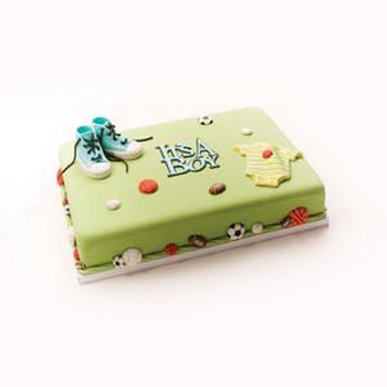 Welcome Little Sport Sheet Cake