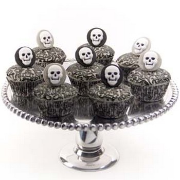 Skull Head Cupcakes
