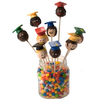 Graduation Face Cake Pops