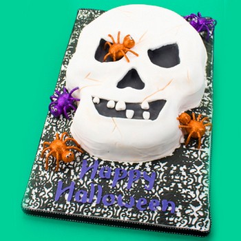 Spooky Skull Cake