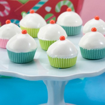 Christmas Cupcake Cake Pops